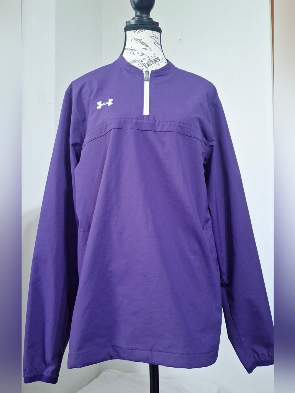Under Armour Purple 1/4 Zip Pullover Windbreaker